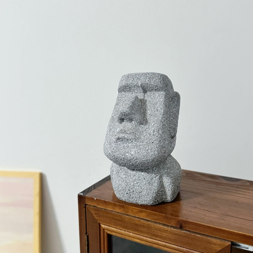 Moai Stone Statue Decoration Creative Glasses Bracket