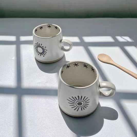 Japanese Style Coarse Pottery Cup Mug Gift