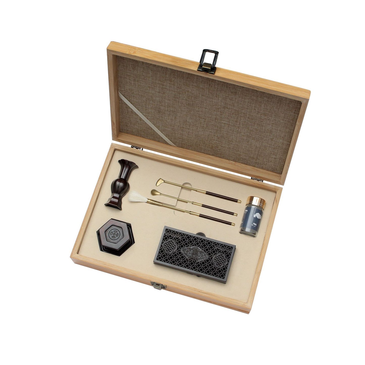Pure Copper Antique Professional Taoist Incense Utensils Window Set