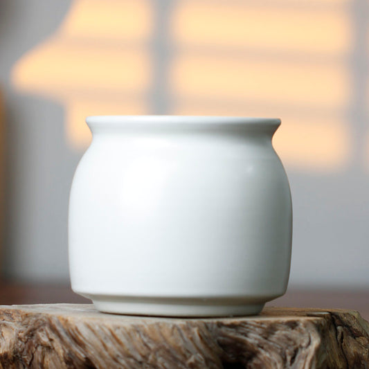Handmade Full Glazed Pottery Pot Flower