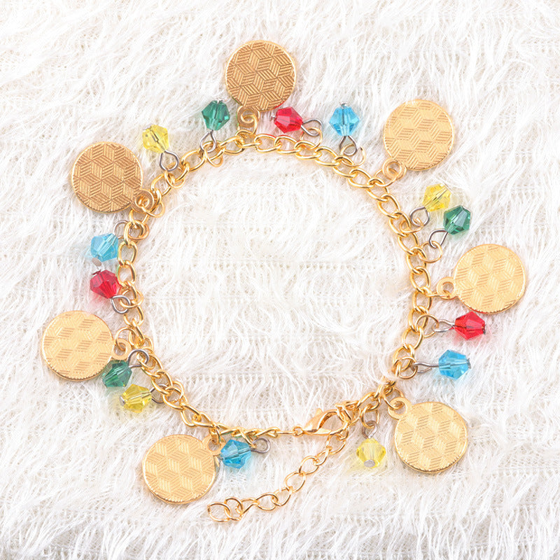 Colorful Animal Metal Pendant Bracelet