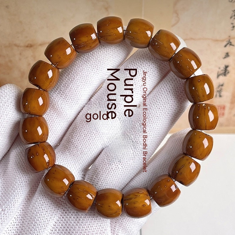 Men's Light Bead Solid Original Seed Bauhinia Tree Bodhi Bracelet