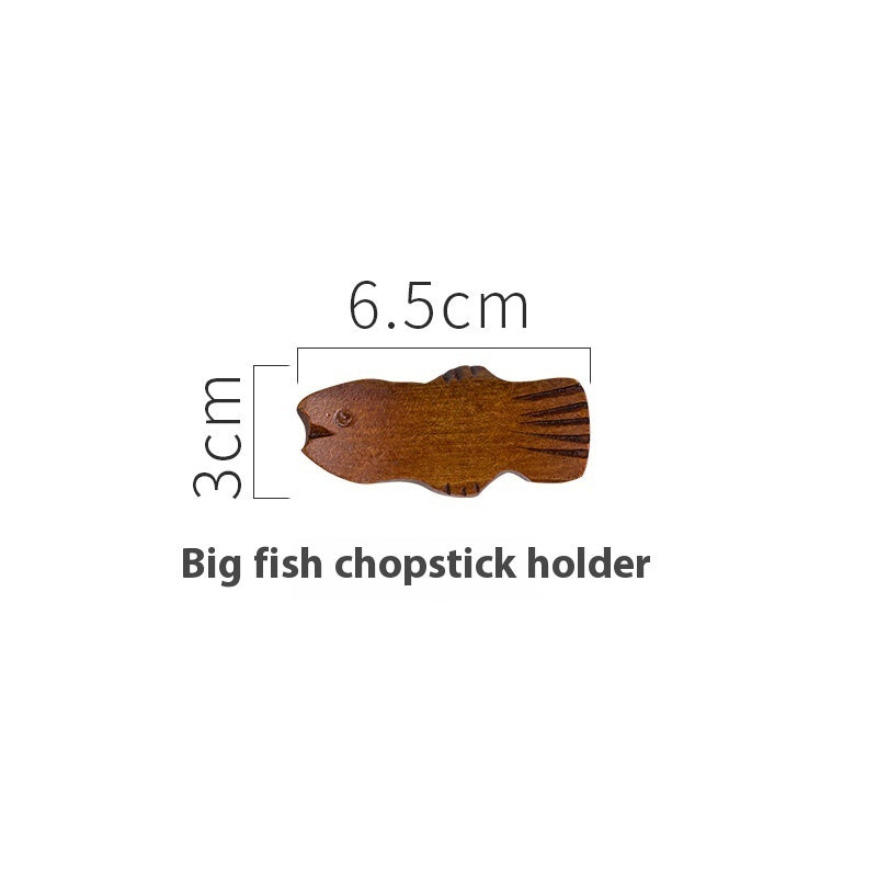 Japanese Style Wooden Chopsticks Shelf Spoon Bracket Creative Simple