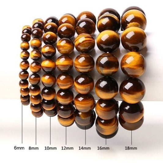 Buddha Beads Domineering Simple Tiger Eye Bracelet Men