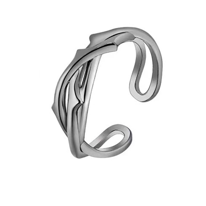 Thorns And Roses Couple Rings Pair