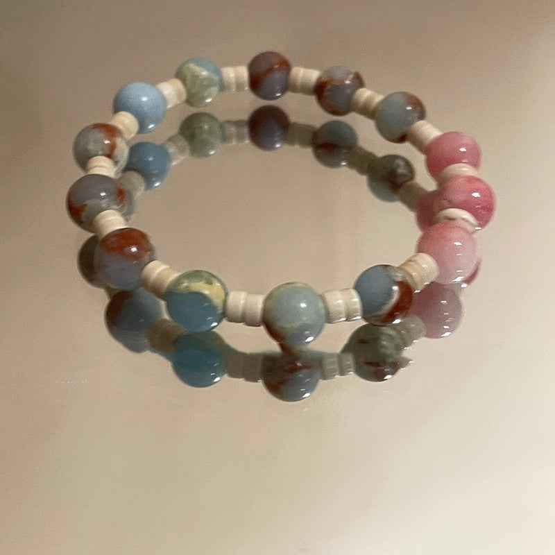 Beaded Bracelet For Women With A Retro And High-end Feel