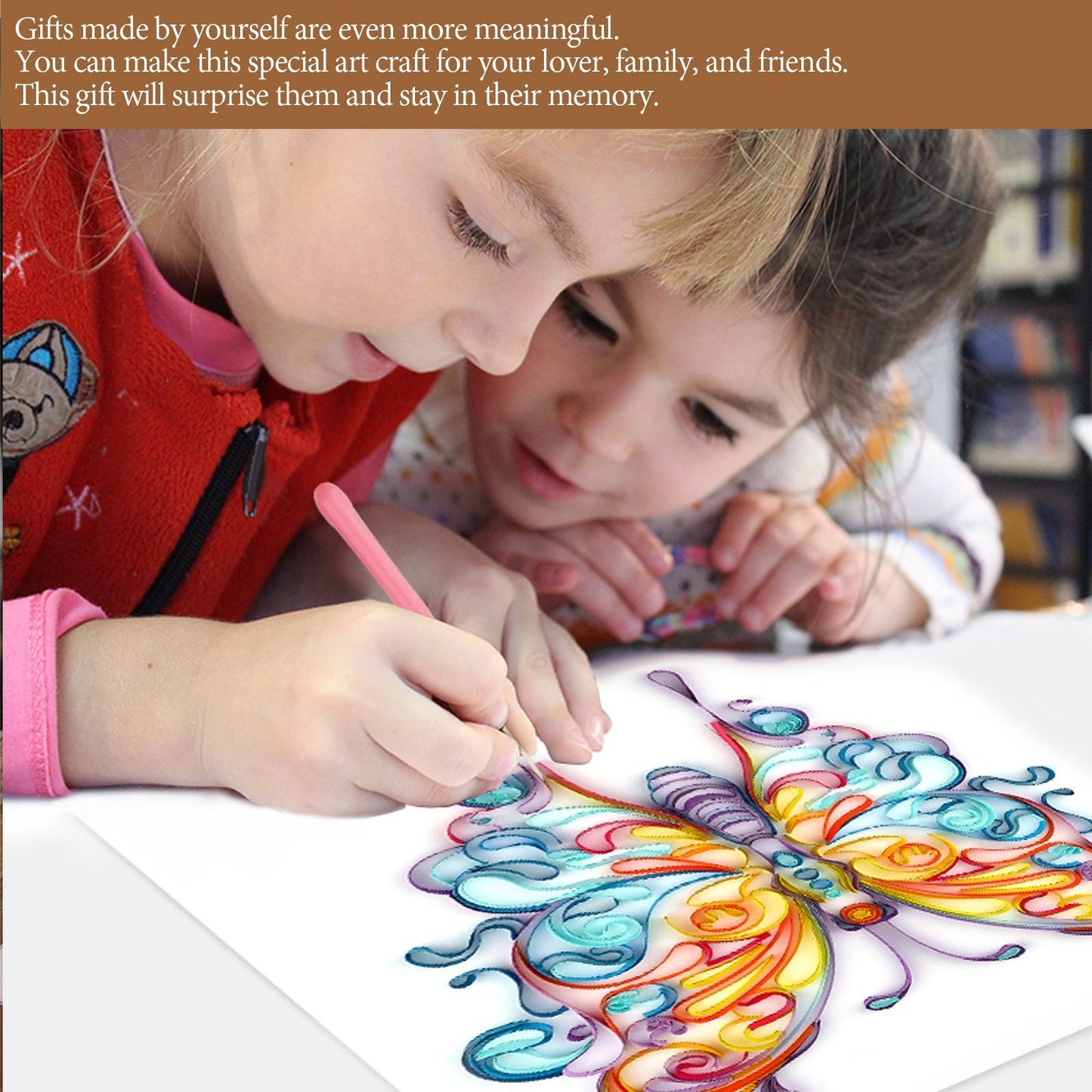 Feather Paper Painting DIY Creative Handmade Crafts 20 Inch Butterfly