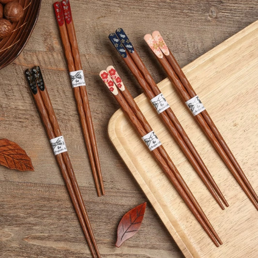 High-end Solid Wood Chopsticks Iron Knife And Wood One Person Chopsticks Healthy Meal